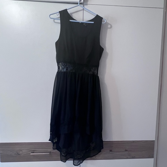 TopShop Black High-Low Lace Dress - Picture 3 of 8